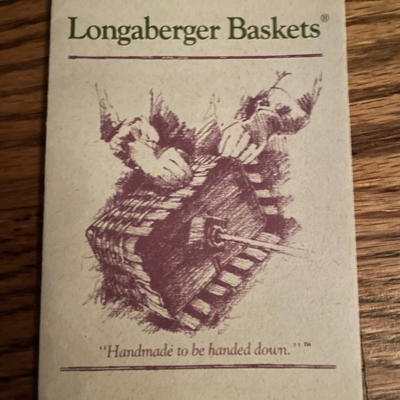 1994 Longaberger Jingle Bell Basket with original pamphets, liner and protector - Picture 9 of 13